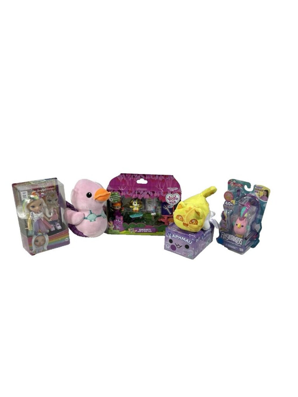 Kids Girls Toys Mixed Media Toys Dolls Plush Playsets Bundle Lot Of 5